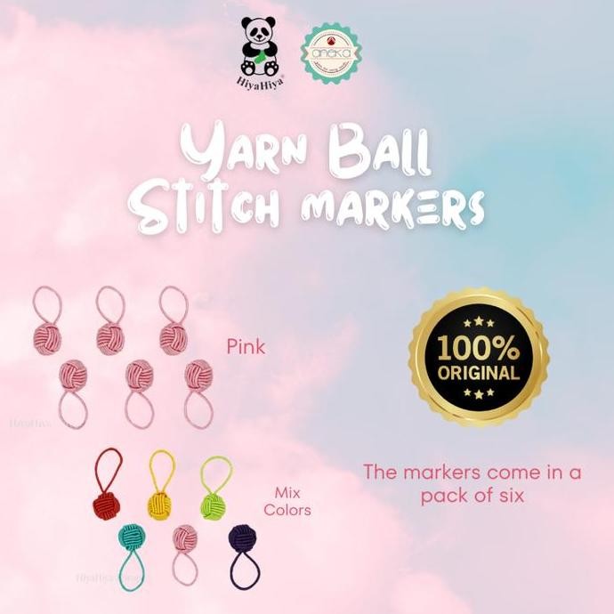 

BEBAS ONGKIR - HiyaHiya - Alat Penanda Rajut / Yarn Ball Stitch Markers