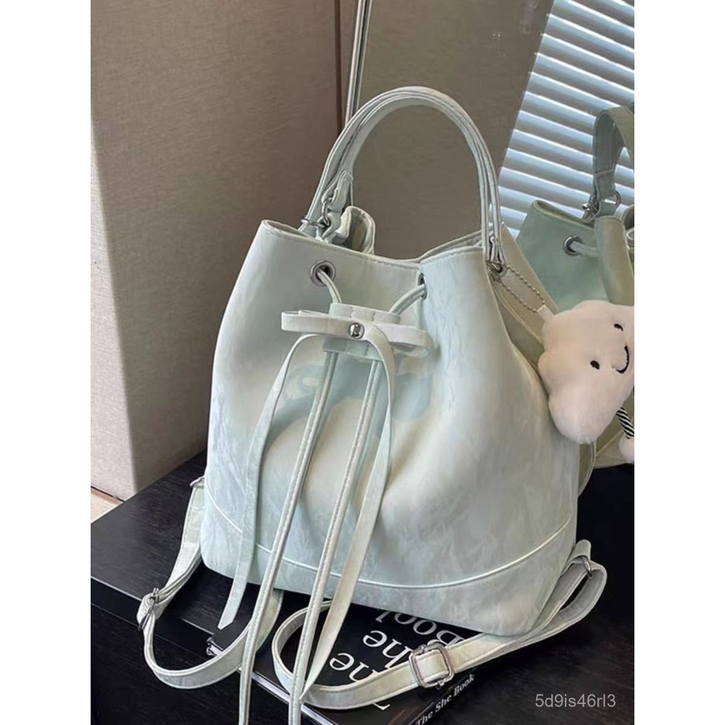 Tas Ember Hijau Mint Manbo untuk Wanita