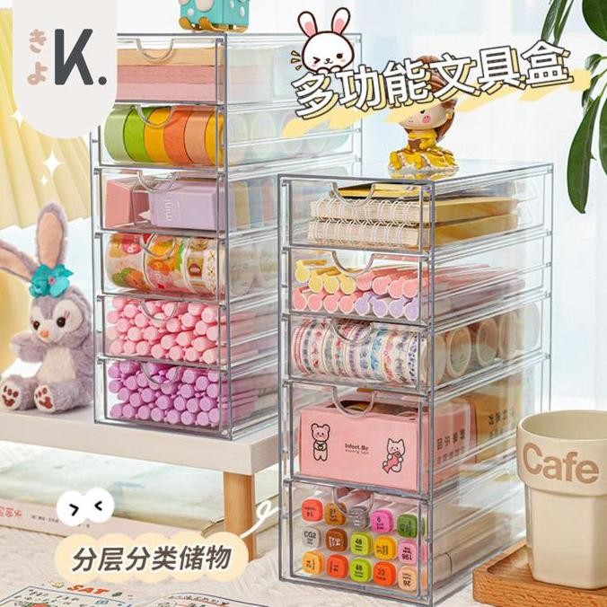 

TERBARU - KYO Desktop organizer box / Snack organizer Rak laci tempat alat tulis