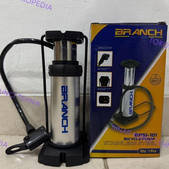 Pompa Injak Angin / Pompa Injak Ban Sepeda Motor Rockbros Portable BRANCH