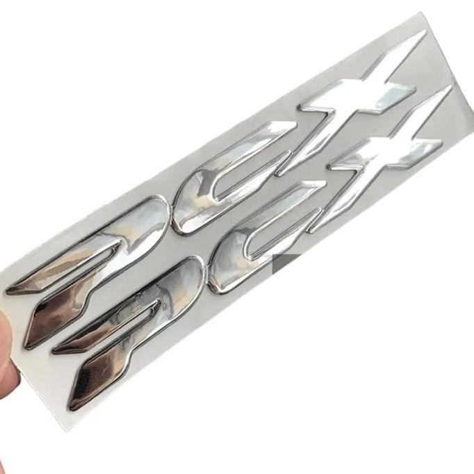 Promo Emblem PCX 160 150 CBU Silver Gold Hitam Thailand - Aksesoris Motor stiker Motorcycle COD