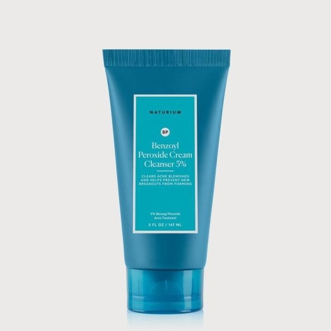Naturium Benzoyl Peroxide Cream Cleanser 5% 147Ml