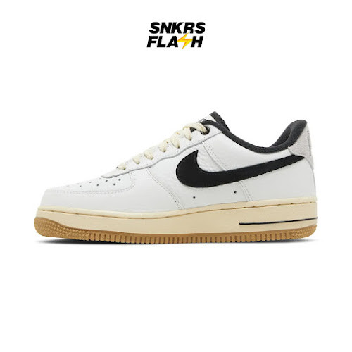 NIKE Force 1 07 Lx Summit White Black Muslin Sepatu Sneakers Wanita - DR0148101 - Size 36.5