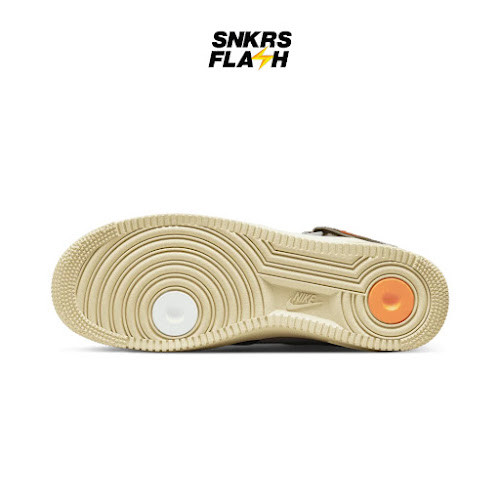 NIKE Force 1 Mid Qs Jewel Ale Brown Sepatu Sneakers Pria - DH5623100 - Size 44.5