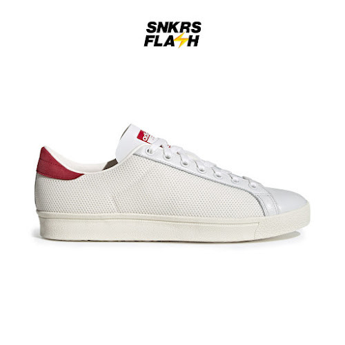 ADIDAS Rod Laver Vintage Crystal White Red Sepatu Sneakers Pria - H02901 - Size 44.7