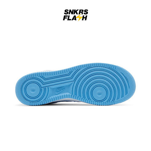 NIKE Force 1 Low 07 Retro Color Of The Month University Blue Sepatu Sneakers Unisex - DM0576400 - Size 38