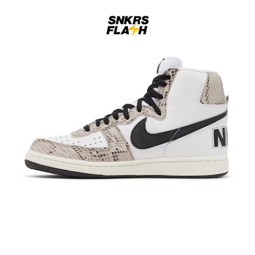 NIKE Terminator High White Black Sail Cocoa Sepatu Sneakers Pria - FB1318100 - Size 42