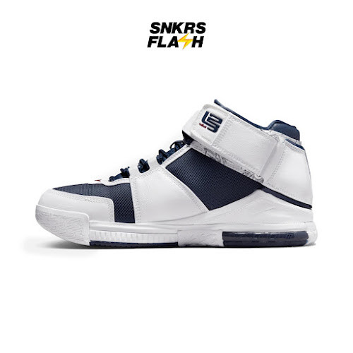 NIKE Zoom Lebron Ii Navy Varsity Crimson Sepatu Basket Pria - DR0826100 - Size 41