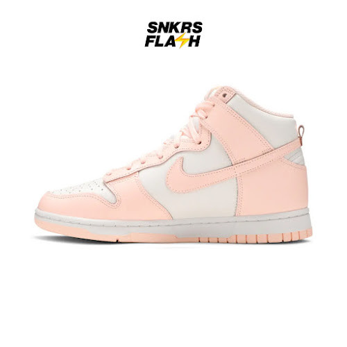 NIKE Dunk High Sail Crimson Tint Sepatu Sneakers Wanita - DD1869104 - Size 39