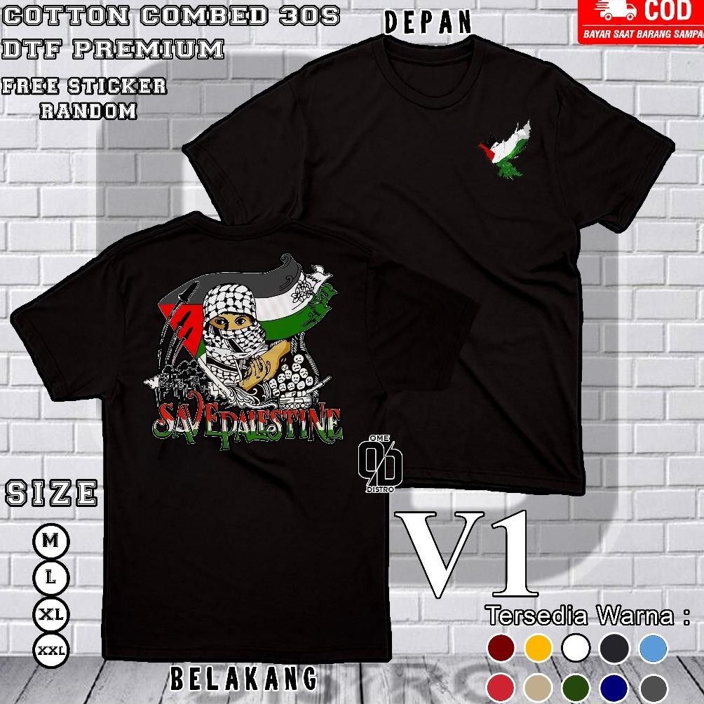 Promo T-Shirt Palestina Save Palestina V1 Save Palestine Pray For Palestine Free Palestine T-Shirt P