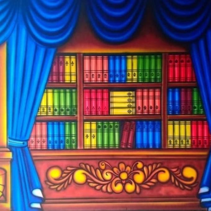 Kain Background Foto Wisuda Buku 2.5X3 Meter Best Seller