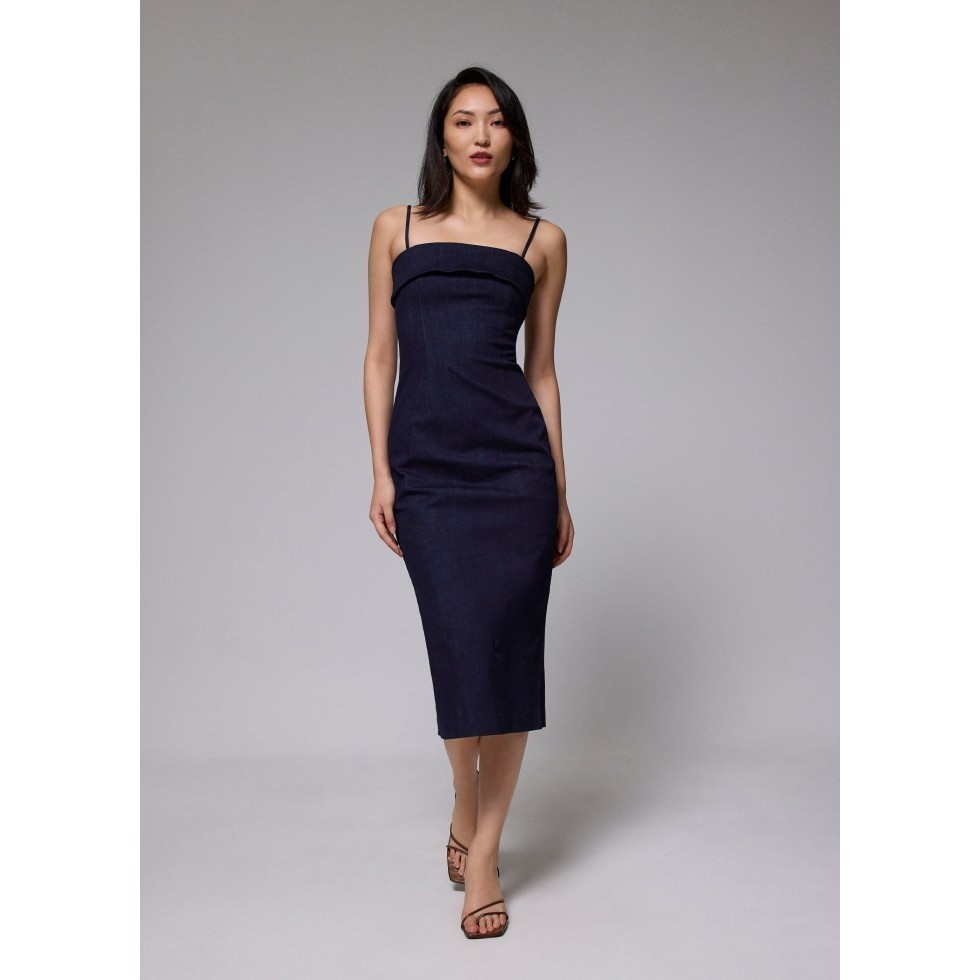 Love Bonito - Dress Wanita - Denim Tube Midaxi Dress