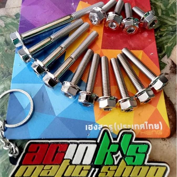 BAUT CVT SET PCX 160 STAINLESS 2KUNCI HENG ORI