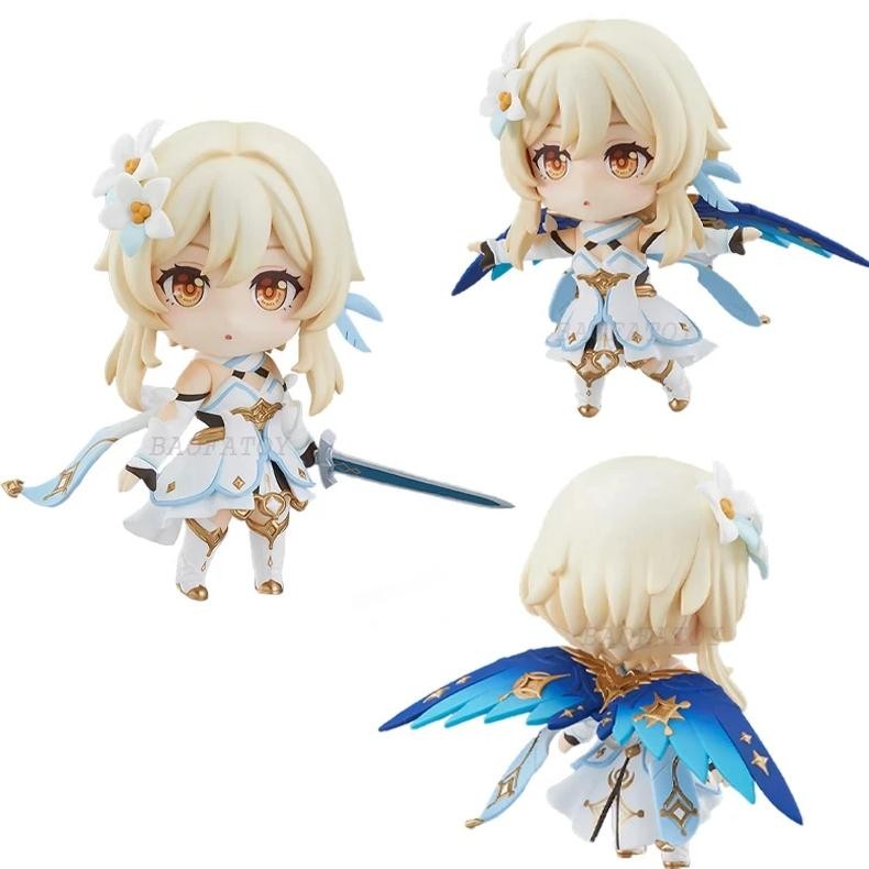#1718 Traveler/Lumine Anime Figure #1717 Aether/#1795 Venti Action Figure Klee/Hu Tao Figurine Colle