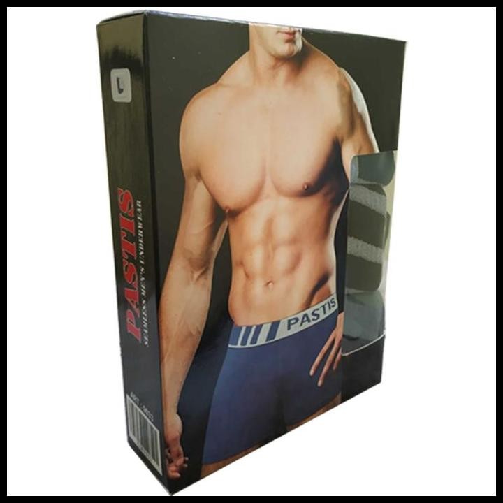 Terlaris 3 Pcs Celana Dalam Boxer Pria Pastis / Celana Dalam Pria Pastis High Quality