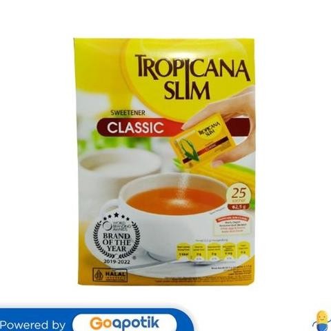 

Tropicana Slim Classic Box 25 Sachet
