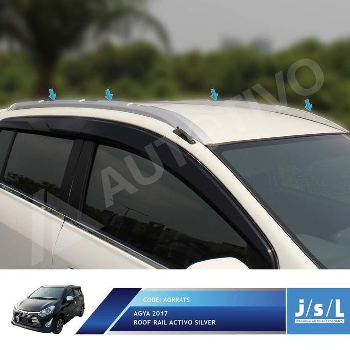 Toyota Agya / Ayla Roof Rail Activo (Colour by Request)
