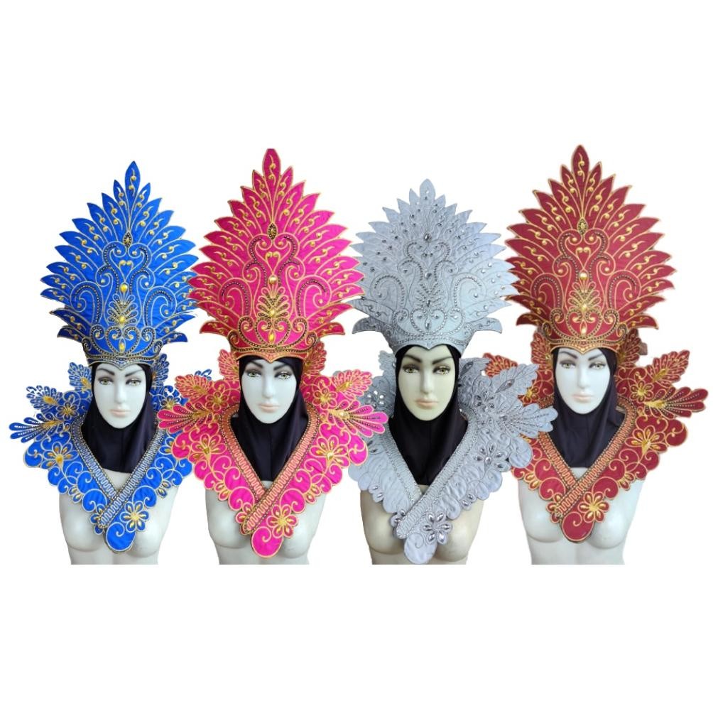 Siger Mahkota Aksesoris Tari Full Payet Motif Ubed