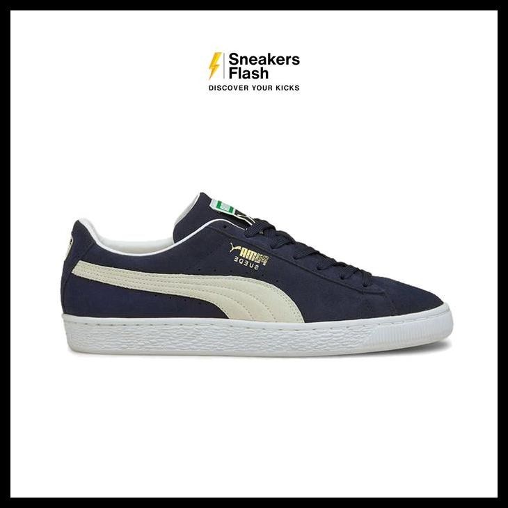 Sepatu Sneakers Pria Puma Suede Classic Xxi Peacoat Navy White - 37491504 Best Quality