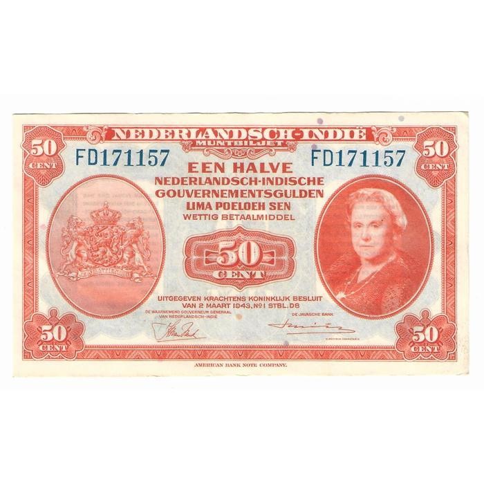 Uang Kuno Nica 50 Cent Gulden Original Dan Terpercaya