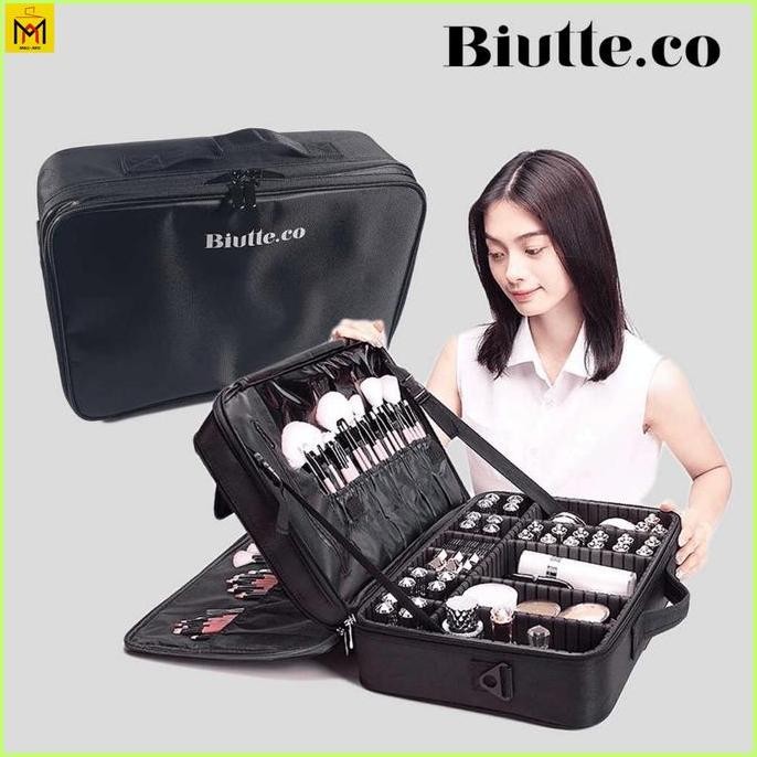 Tas Rias tik MUA Profesional Make Up Travel Organizer Bag 3 Layers