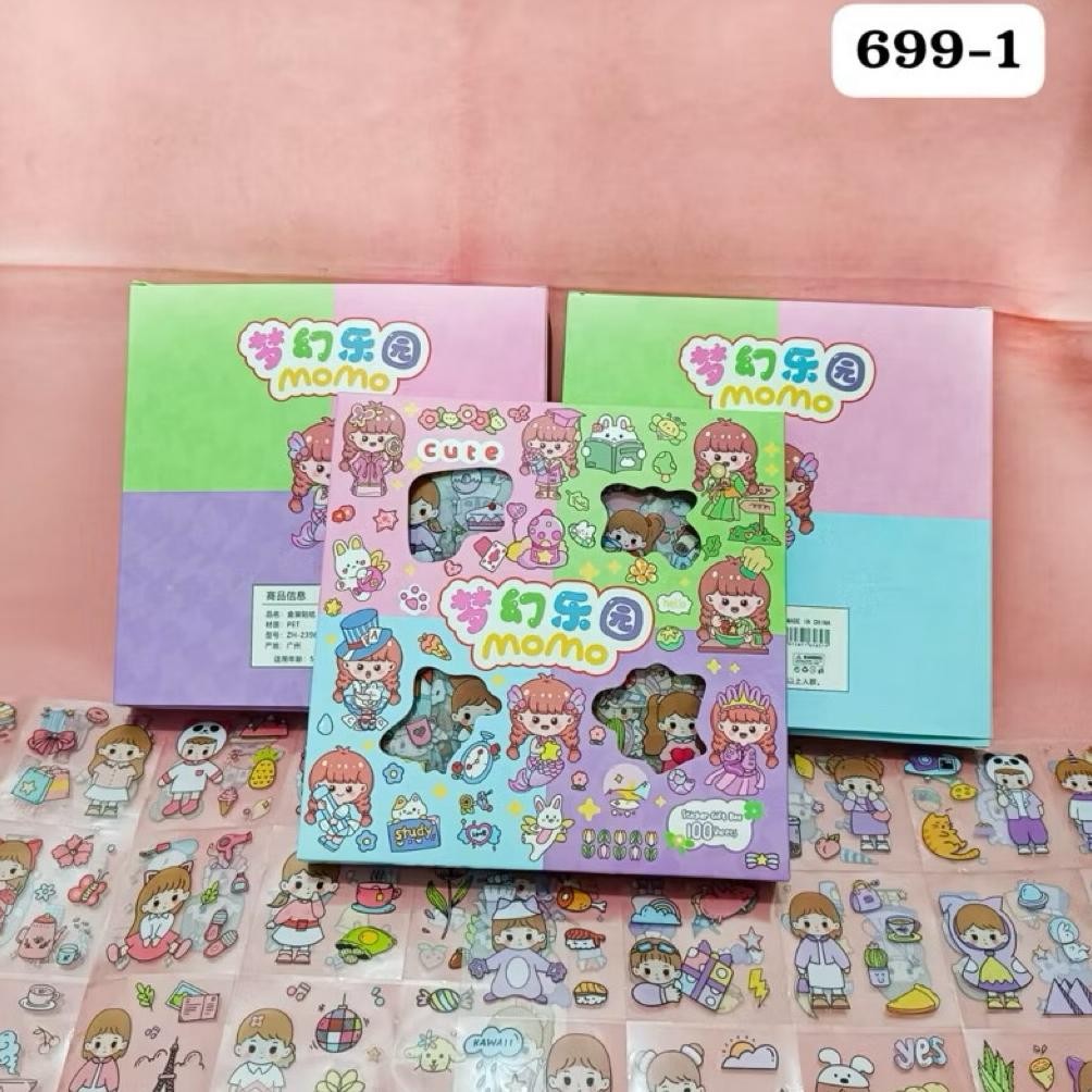 

JoeraganlapakSticker Momo Mix Isi 100 Pcs Warna Mix Rainbow Stiker Korea Murah Karakter Anak Tempelan Laptop Gelas Botol Best Seller