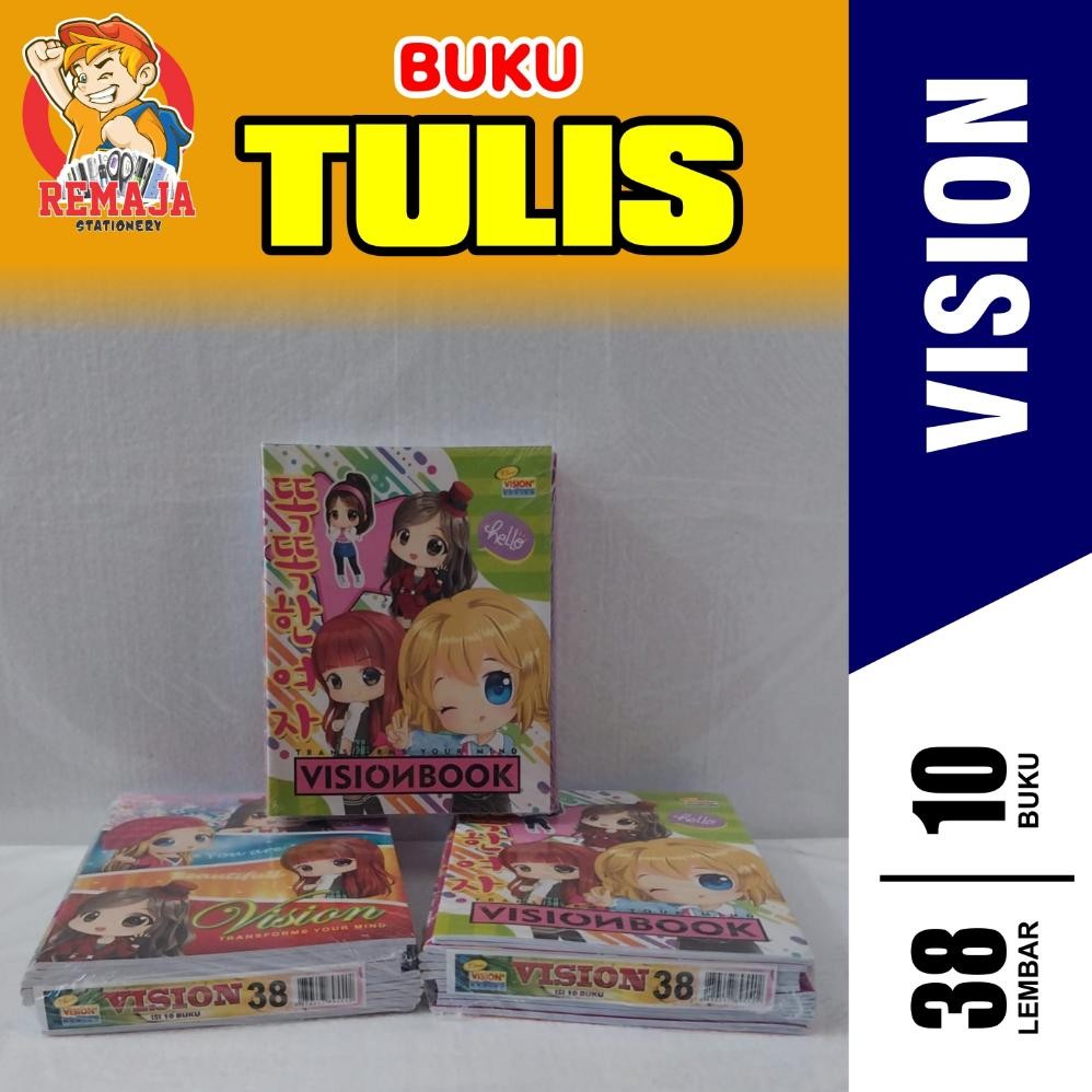 

Buku Tulis Vision 38 Per Pack Isi 10 Buku