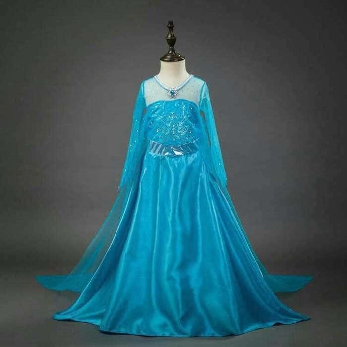 Baju Anak Dress Kostum Frozen Elsa (03) Original Dan Terpercaya