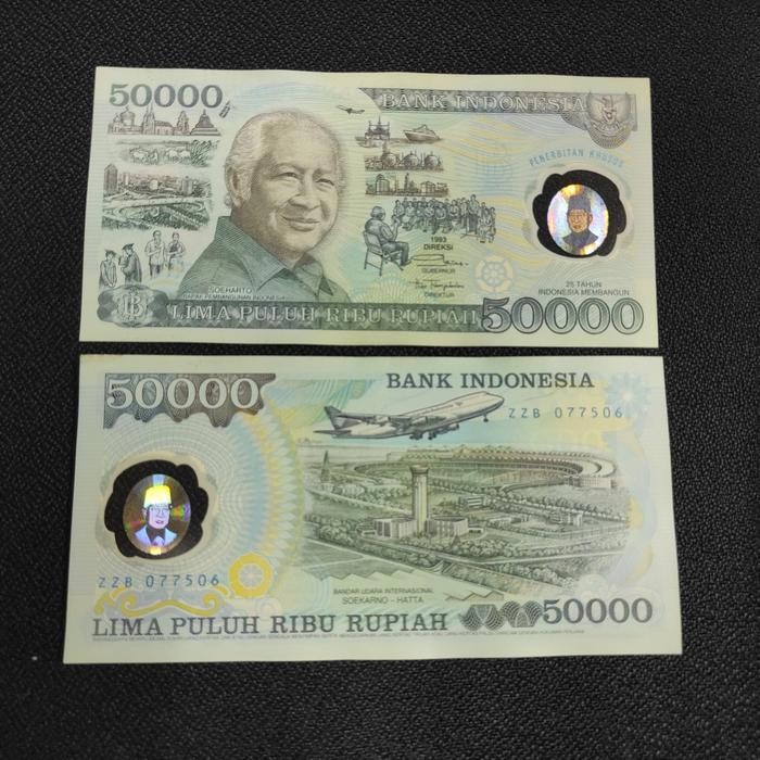 Uang Kuno Polymer Soeharto Suharto Seri Zzb Original Dan Terpercaya