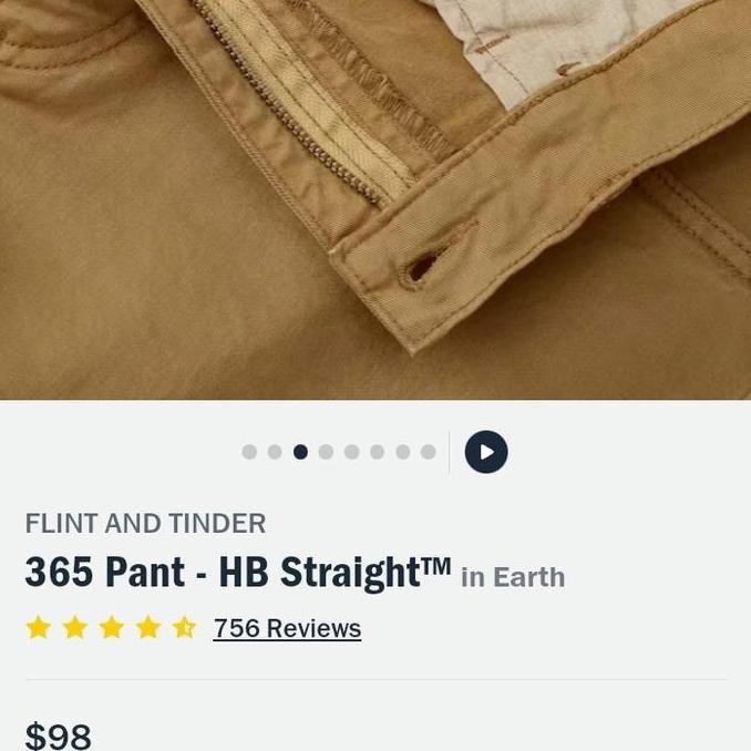 celana panjang Flint & tinder (Huckberry) daps