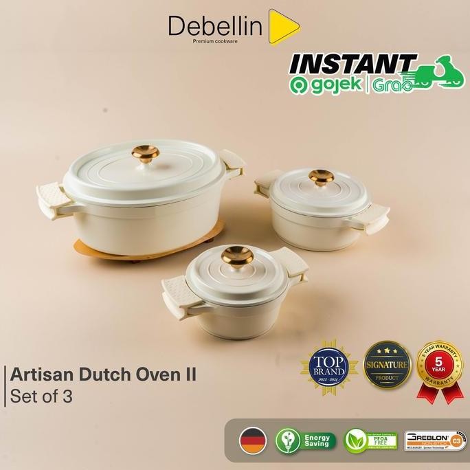 Debellin Artisan Dutch Oven II - Panci Anti Lengket Premium