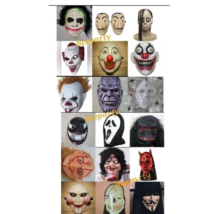 Topeng setan Halloween /Aneka Topeng Halloween