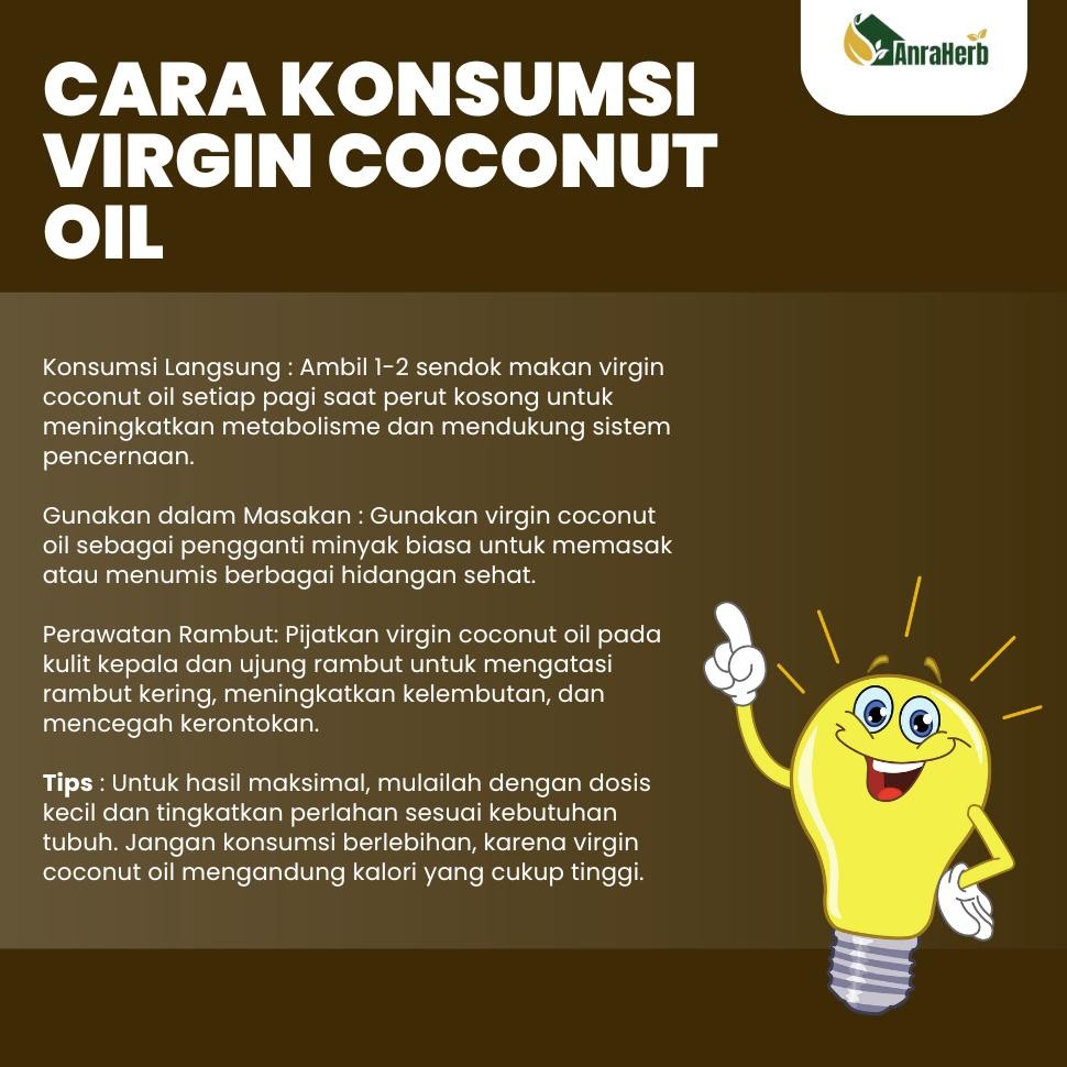 

Extra Virgin Coconut Oil 250ml Murni By AnraHerb RB10