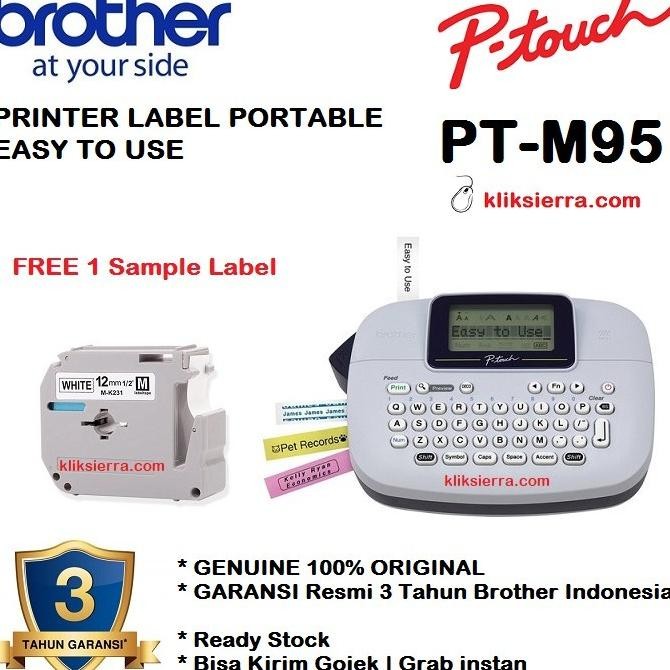 

Brother Label Mesin Printer Ptouch Pt-M95 Pt M95 Portable Label Maker
