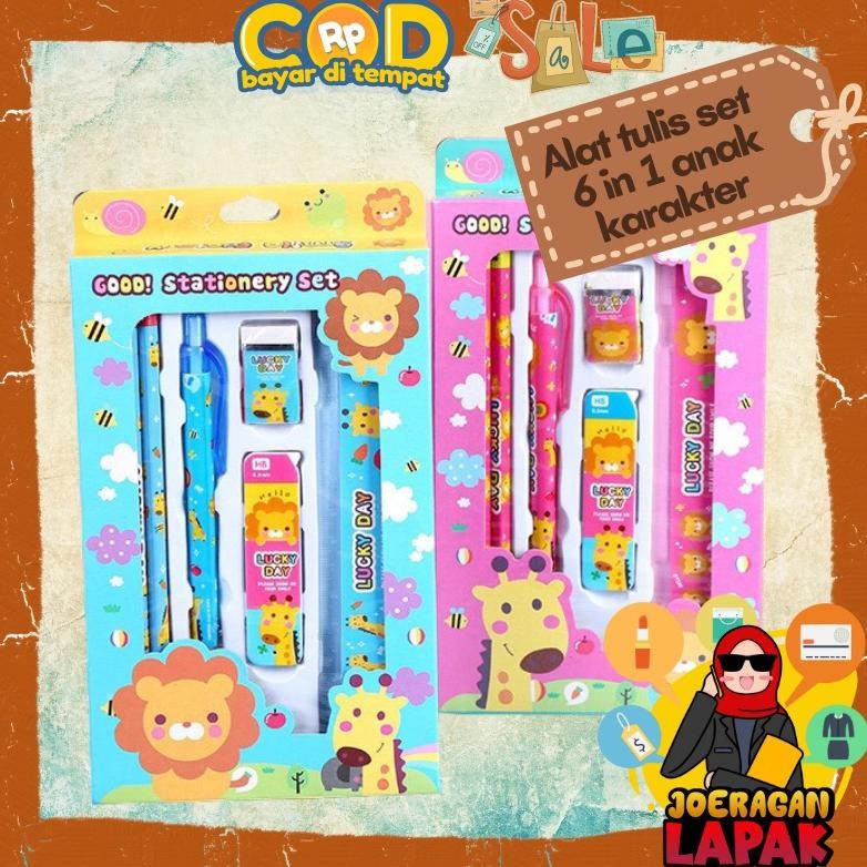 

JoeraganlapakAlat Set Tulis Anak Animal Pensil Mekanik Dan Refill Isi Penghapus Penggaris Souvenir Kado8866 Viral