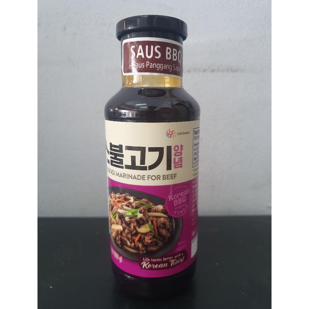 

O FOOD DAESANG SAUS BBQ 500 GR PANGGANG SAPI BEEF BULGOGI MARINADE CHUNG JUNG ONE SAOS SAUCE RB10