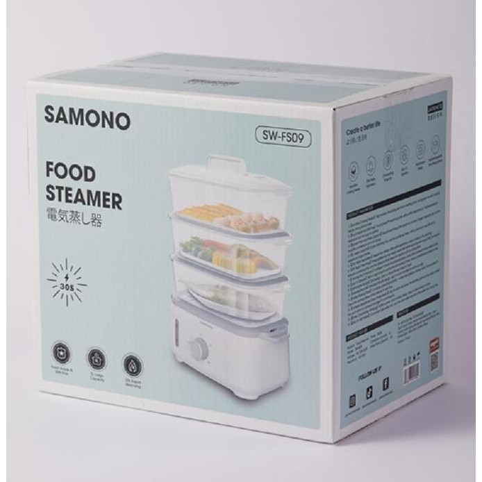 Philips Food Steamer HD9104 Samono Food Steamer SW-FS09 Garansi Resmi