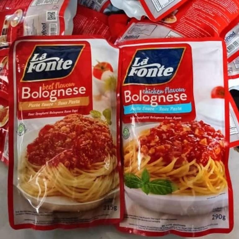 

Lafonte Saus Bolognese Beef 315gr dan Chiken 290 Gr Exp 2026 RB10