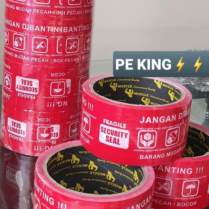 

Isolasi Lakban Fragile Merah Jangan Dibanting 50Yd Co