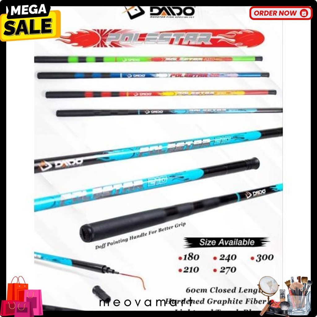 Tegek Pole Star Shiba Daido Joran Tegak 180-450Cm Diskon