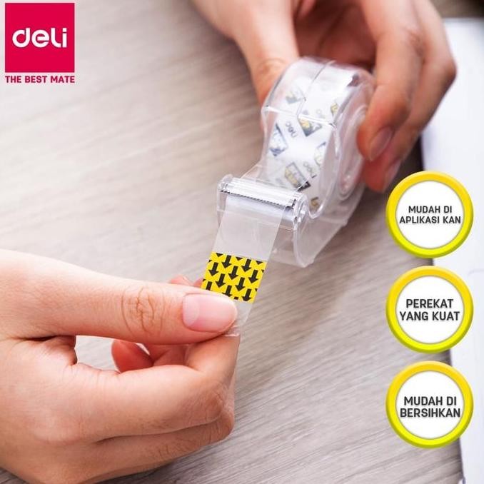 

Deli Ea30211 Celotape/Isolasi - Super Clear Office Tape 18Mm Co