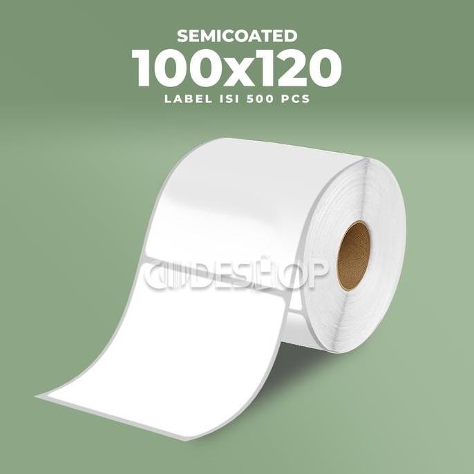 

Label Bare Semicoated 100 x 120mm 10x12cm 500pcs