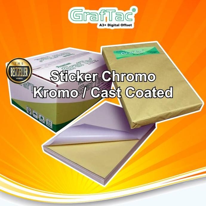 

Graftac Stiker Kromo A3+ Bontak Sticker Cast Coated Digital Print - Box isi 4 pack