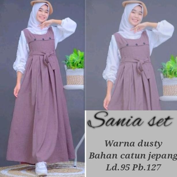 Bestseller Kirana Dress Teen|Gamis Remaja|Overall Remaja Original Shofiya