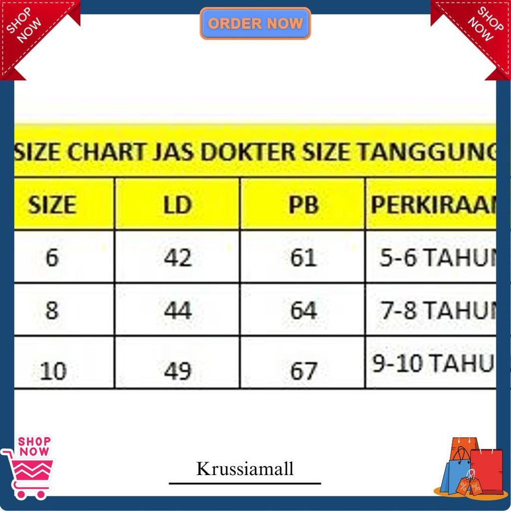 Jas Dokter Anak 6-10 Tahun/Jas Dokter Anak/Jas Dokter Anak Kecil/Jas Dokter Anak Murah Bisa Cod