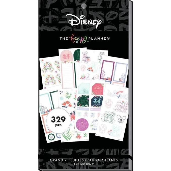 

The Happy Planner Mickey & Minnie Mouse Floral Value Pack Sticker Big Co