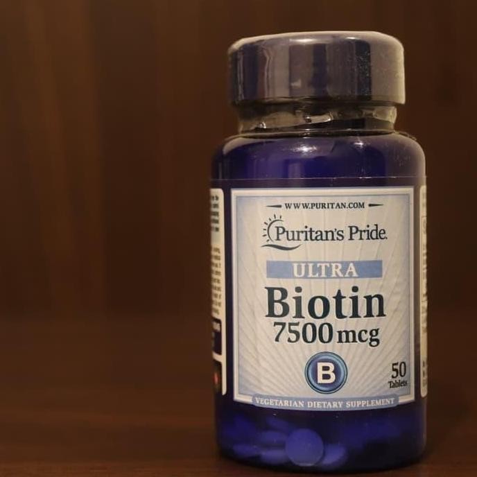 Puritan Puritan'S Pride Biotin 7500 Mcg 7500Mcg 50 Caps Original Produk