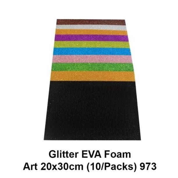 

TERMURAH - foam art busa lembaran glitter A4 10pcs
