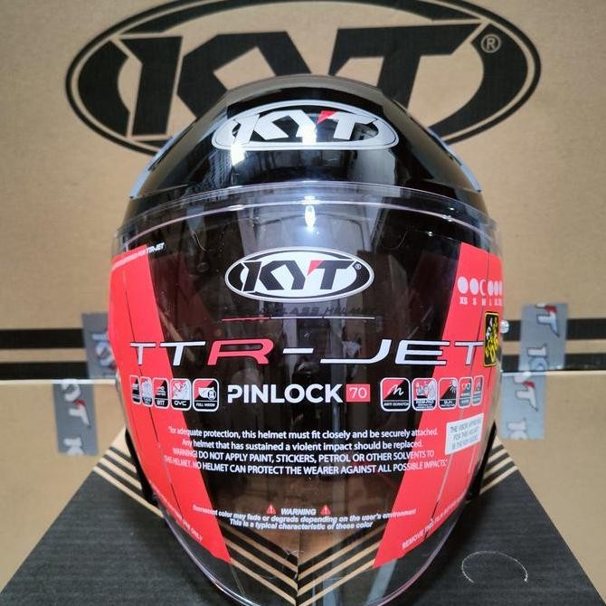 NEW KYT TTR - JET SOLID BLACK (ORIGINAL)