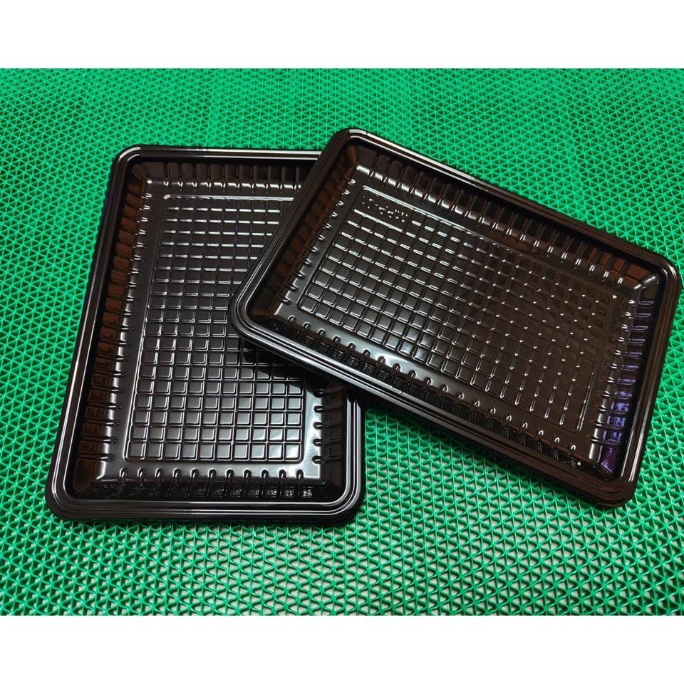 Mika Plastik Tray Buah Daging Dan Sayur Isi 50Pcs Tr 01 Mpp 01 Warna Hitam Ukuran Besar Mika Daging 